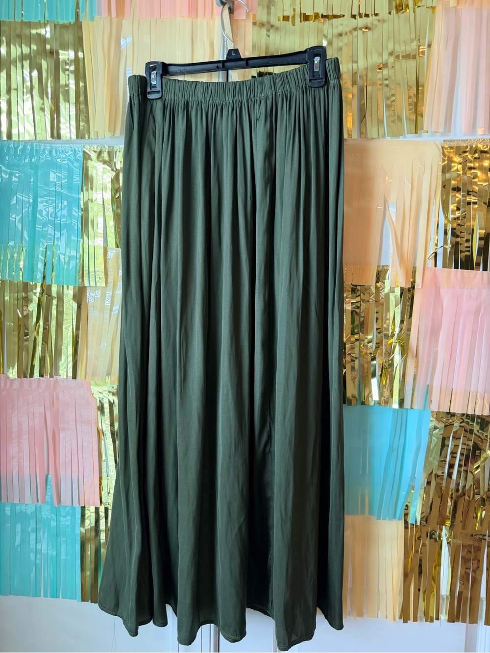 Kori Olive Green Maxi Skirt